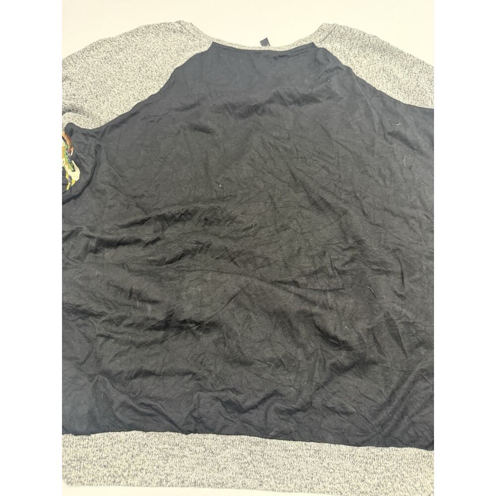 Kut From The Kloth Long Raglan Sleeve Floral Top Blouse Size XXL - Picture 7 of 7